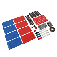 MasterVision - Kit d'accessoires magnétiques pour tableaux blancs - Édition de base-Kit d'accessoires pour la planification et l'organisation des tableaux magnétiques