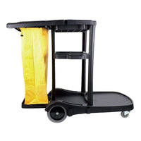 Johnny Vac – Chariot de concierge standard JS0006BK, noir-Pour entretien ménager