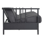 Harlow Métal Arm Full Size Futon, gris-6