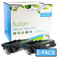 fuzion - HP 42X (Q5942XD) Cartouche De Toner Compatible - Haut Rendement - Noir - Paquet de 2-Couleur d'encre: Noir