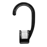 Eddie's - Grand crochet à pince - 3-1/2" L - Noir - Paquet de 100 (140202-100)-Grand cintre noir