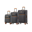 Champs - Ensemble de 3 valises extensibles de la "Classic II" - Noir-De la collection Classic II