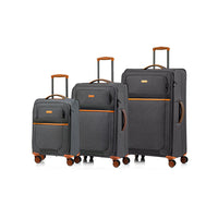 Champs - Ensemble de 3 valises extensibles de la "Classic II" - Noir-De la collection Classic II