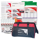 Trousse de premiers soins Fédérale First Aid Central règlementaire de Type C - Emballage souple-Dimensions: 10.5 po x9.5 po x 3 po (26.6cm x  24.1cm x 7.6cm)