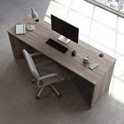 Sauder 71"W La Collection Affirm Bureau - Finition Hudson Elm-  Le bureau peut être fixé sur le côté gauche ou droit du Retour de Bureau 427413 de 42 po, Bureau 427427 de 72x30 po, ou du Bureau de Direction Arrondi 427468 de 72x36 po pour un look complet