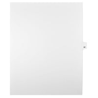 Mark Maker – Onglets séparateurs juridiques blancs, 1/25 onglets, format lettre, sans trous, numéro 62, 25/paquet-Onglets séparateurs blancs, 1/25 onglets