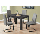 Monarch Specialties - 1166 Table A Manger - 32 po X 48 po /Faux Bois Noir-Les jambes robustes en forme de bloc gardent tout à sa place lors de vos rassemblements; peut accueillir jusqu'à 4 personnes