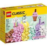LEGO - Classic L’Amusement Créatif Pastel - 333 pièces-Encouragez les enfants à explorer la couleur et la créativité avec un ensemble de jeu amusant pastel classique pour les enfants de 5 ans et plus