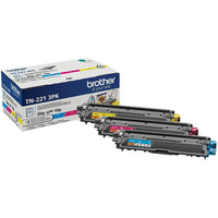 Brother TN221 Standard Yield Colour Toner Cartridges, 3 Pack-Produit des documents en couleur professionnels, riches et éclatants