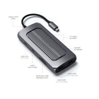 Satechi Adaptateur MX multiport USB-C - Gris sidéral-USB-C