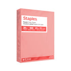 Staples – Papier à copies recyclé à 30 % - couleurs pastel - lettre - 8 1/2 po x 11 po - rose saumon - 500 feuilles-Avec ces couleurs, vos documents ne passeront pas inaperçus