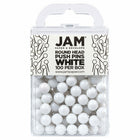JAM PAPER - Punaises Colorees, Punaises Carte à Tête Ronde, Blanc, Paquet de 100-Punaises en plastique