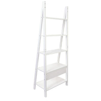 Kiera Grace – Étagère de sol Providence Miller, blanc mat, 5 tablettes-Capacité de mesure et de poids: l'étagère globale mesure 25 "L x 71" H et 15 "de profondeur. Une hauteur importante signifie que vous disposez de près de 6 pieds du magnifique présentoir, créant un espace de stockage maximal. Au total, l'étagère inclinée peut supporter jusqu'à 220 lb , soyez confiant en plaçant des articles avec un peu plus de poids sur chaque étagère murale