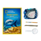 National Geographic Kit de Fouille de Dent de Requin -3 véritables dents de requin
