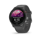 Montre Intelligent et moniteur d’activité Garmin Forerunner® 255 Running - Gris ardoise-Conçu avec un forme élancée et un écran couleur toujours allumé de 1,3 po, léger au poignet et facile à lire même en plein soleil