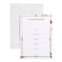 Mara-Mi - Invitations - 5 x 7 - Marbre - Paquet de 20-Invitations