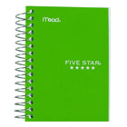 Cahier de notes Five Star Notebook - 5 1/2 po x 4 1/8 po - couleurs variées - 400 pages-200 feuilles individuelles ; 400 pages