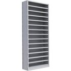 Metalware – Étagère enclenchable RK353, 15 tablettes, 36 x 18 x 88 po, gris pâle-Système de tablettes ajustables offrant un espace de rangement solide, mais économique qui convient à vos besoins