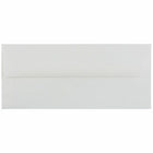 JAM Paper #10 Enveloppes Commerciales Strathmore - 4,125" x 9,5" - Vergé blanc brillant - Paquet de 50-Couleur : Blanc brillant