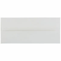 JAM Paper #10 Enveloppes Commerciales Strathmore - 4,125" x 9,5" - Vergé blanc brillant - Paquet de 50-Couleur : Blanc brillant