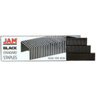 JAM Paper – Ensemble de travail et de bureau, agrafeuse et boîte d’agrafes, blanc et noir (3375WHBK)-Les agrafeuses sont très robustes et durables! Fait de plastique rigide de haute qualité avec un fini lisse et une base en caoutchouc qui empêche le glissement