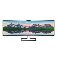 Philips 49 po Ultralarge QHD USB-C Hauteur Réglable Webcam Incurvé Moniteur - 499P9H-Moniteur de jeu à écran incurvé, dalle VA ACL anti-reflets, 48,8 po