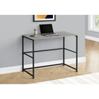 Monarch Specialties - 7778 Bureau 40 po - Gris/Metal Noir-Polyvalent dans n'importe quel bureau à domicile, fini de tous les côtés
