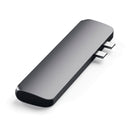 Satechi Hub USB-C Pro avec HDMI 4K - Gris sidéral-1 x USB-C PD port - up to 40 Gbps data