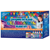 Elmer’s – Trousse de slime Célébration, 10 pièces-La colle Elmer’s est lavable, sécuritaire, non toxique – idéale pour les enfants