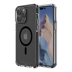 AXS - PROShield Plus etui transparent compatible avec MagSafe teste contre les chutes pour Apple iPhone 14 Pro Max, Noir-Teste contre les chutes de 10 pieds