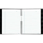 Blueline - Cahier de notes NotePro à couverture rigide, 9 1/4 po x 7 1/4 po, noir, 192 pages-Le cahier de notes repose à plat lorsqu'il est ouvert pour faciliter l'écriture