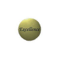 Hayes - Autocollants dorés, excellence, 200/paquet (H-VA314)-Taille : 2 pouces de diamètre