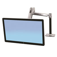 Ergotron 45-384-026 Bras à longue extension pour écran ACL, haute variable, support pour bureau, poids lourd, poli-Déplacement vertical de 20 po (51 cm), permet aux utilisateurs de se lever ou de s’asseoir sans interrompre leur travail
