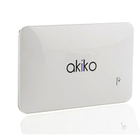 Akiko - Batterie externe à 2 ports de 9000 mAh, 5 x 3 po, blanc-Bloc-pile mince et facile à transporter pour fournir une pile externe à votre téléphone sans être volumineux