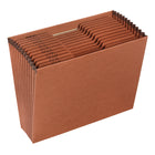 Pendaflex Classeur expansible, format lettre, jan.-déc., fibre rouge, ouvert-Ces classeurs portatifs ont des sections intégrées pour classer lettres, petits messages, chèques et courrier.