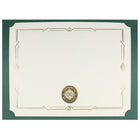 St. James - Porte-certificats/porte-documents - Sceau d'or avec ruban rouge - vert - paquet de 5-Convient pour les certificats de récompense en format paysage ou portrait