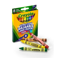 Grande boîte de crayons lavables à accrocher, assortis - 8 crayons/boîte - 12 boîtes/paquet-Sûr et non toxique, excellent cadeau pour les enfants de 3 ans et plus