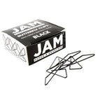 JAM Paper - Trombones croisés, noir, 4 paquets de 15 (332BYBLG)-Taille : 1,5 long. x 1,1 larg. (po) (43 mm x 30 mm)