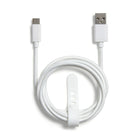 NXT Technologies - Câble tressé USB-C à USB-A, 4 pi, blanc-USB-C à USB-A
