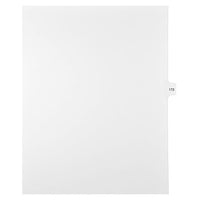Mark Maker – Onglets séparateurs juridiques blancs, 1/15 onglets, format lettre, sans trous, numéro 172, 25/paquet-Onglets séparateurs blancs, 1/15 onglets