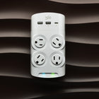 360 Electrical - Revolve45 Parasurtenseur rotatif 4 prises de 45 W - Blanc-Poids: 0,7 lb