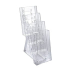Azar Displays – Présentoir à dépliants à trois pans à quatre niveaux modulaire pour le comptoir, 2/paquet (252306)-Le comptoir mesure 9 haut. x 4 1/8 larg. (po)