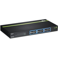 TRENDnet – Commutateur Greennet à 1 Go/s, 24 ports, modèle TEG-S24G-La technologie GREENnet réduit la consommation d’énergie de jusqu’à 70 %*