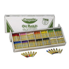 Crayola - Pastels à l'huile Classpack, Assortiment, Paquet de 336-La forme hexagonale empêche le pastel de tomber de la table