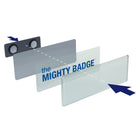 Avery - The Mighty Badge compatible avec les imprimantes laser - Argent - 4 par paquet-Argent