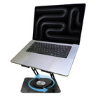 Uncaged Ergonomics - RISE Support pivotant pour ordinateur portable Support de bureau réglable - Noir-Pivote dans le sens des aiguilles d’une montre et dans le sens inverse