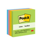 Post-it - Feuillets - collection Paradis floral - 3 po x 3 po - 100 feuillets/bloc - 500 feuilles - paquet de 5-Les Feuillets Post-it adhèrent fermement et se retirent proprement