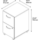 Classeur mobile Westfield à 2tiroirs-5
