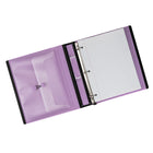 Staples - Reliure Better Binder - 1 po - lilas-Les anneaux en D se ferment solidement, permettant aux pages de se tourner facilement