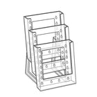 Azar Displays – Présentoir à dépliants à deux pans à trois niveaux modulaire pour le comptoir, 2/paquet (252305)-Présentoir à pochette à deux pans et à trois niveaux